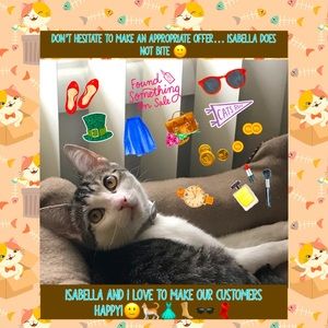 Isabella is not for sale. She helps me promote.